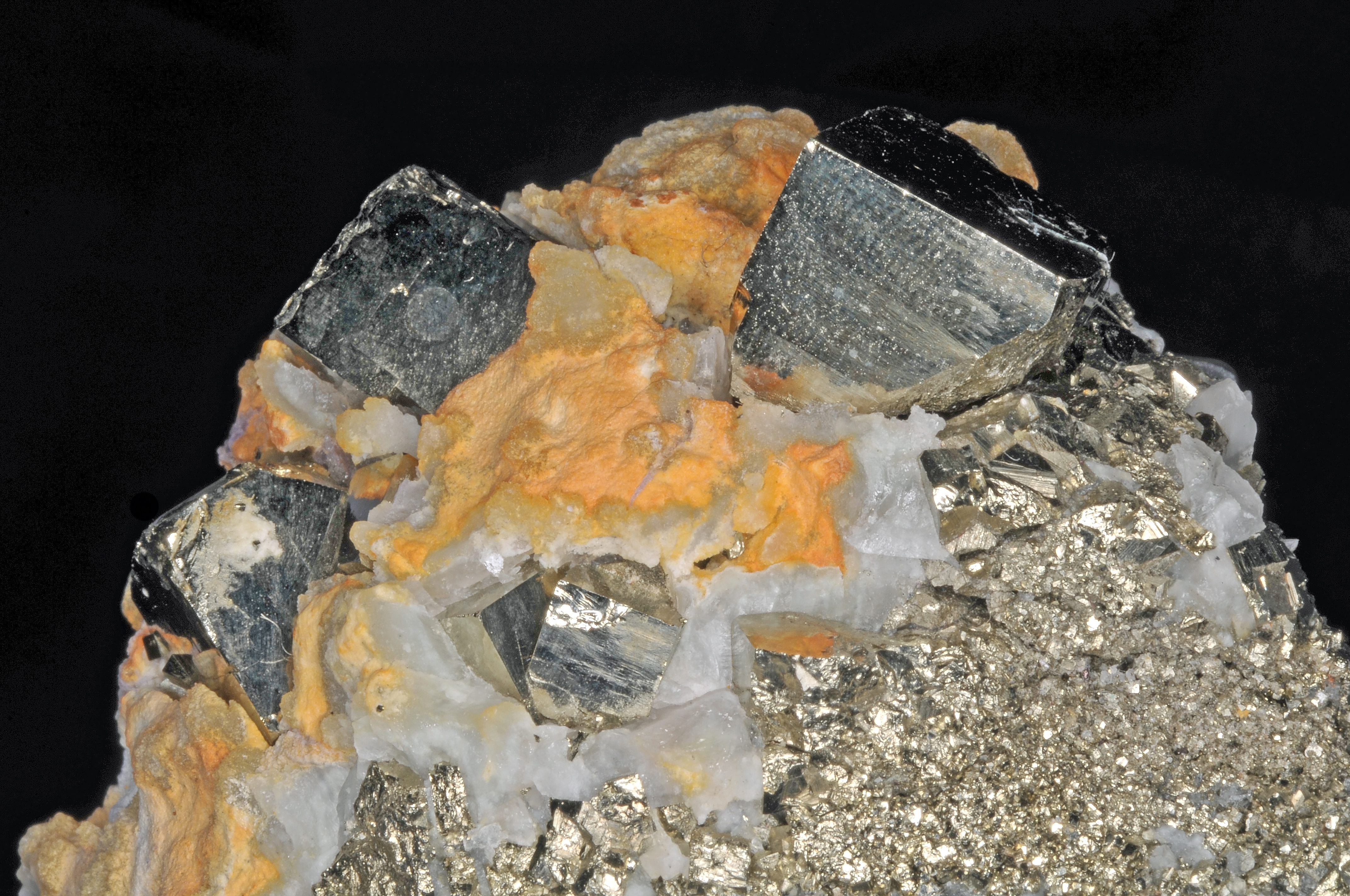 Pyrite, quartz 