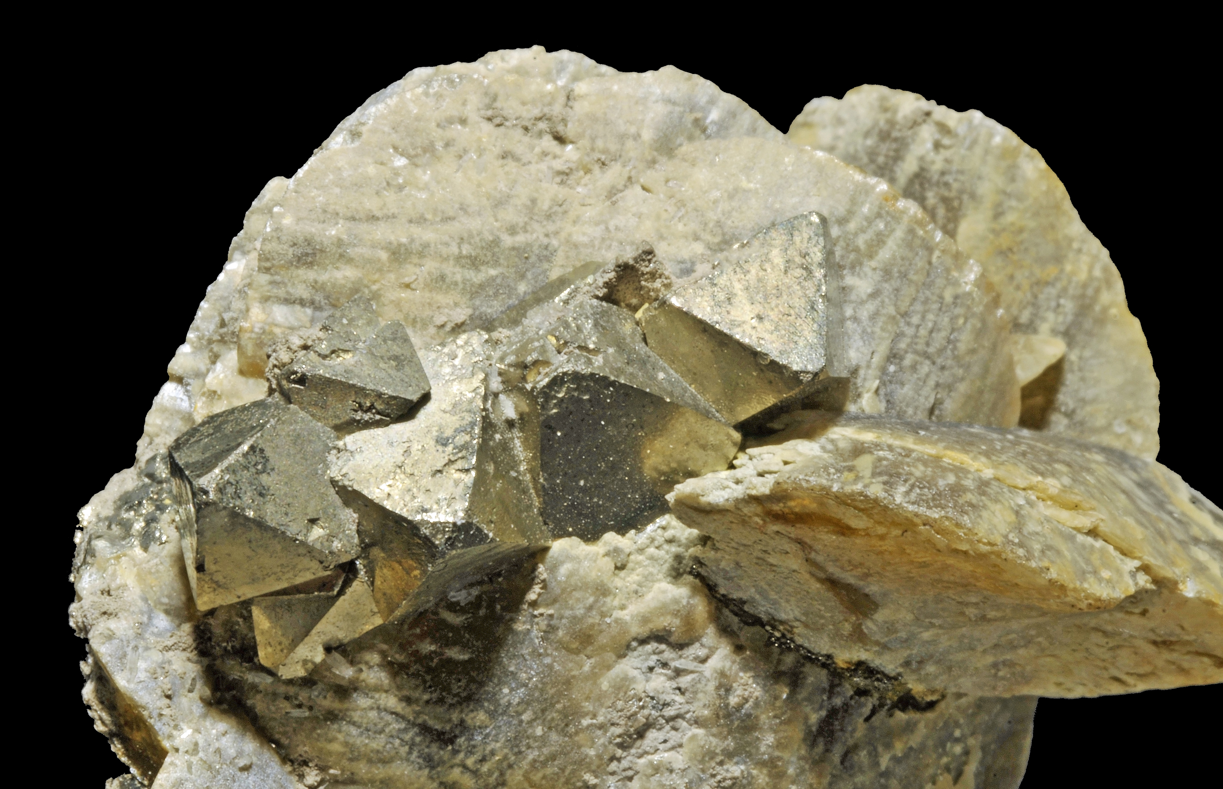 Pyrite, sidérite