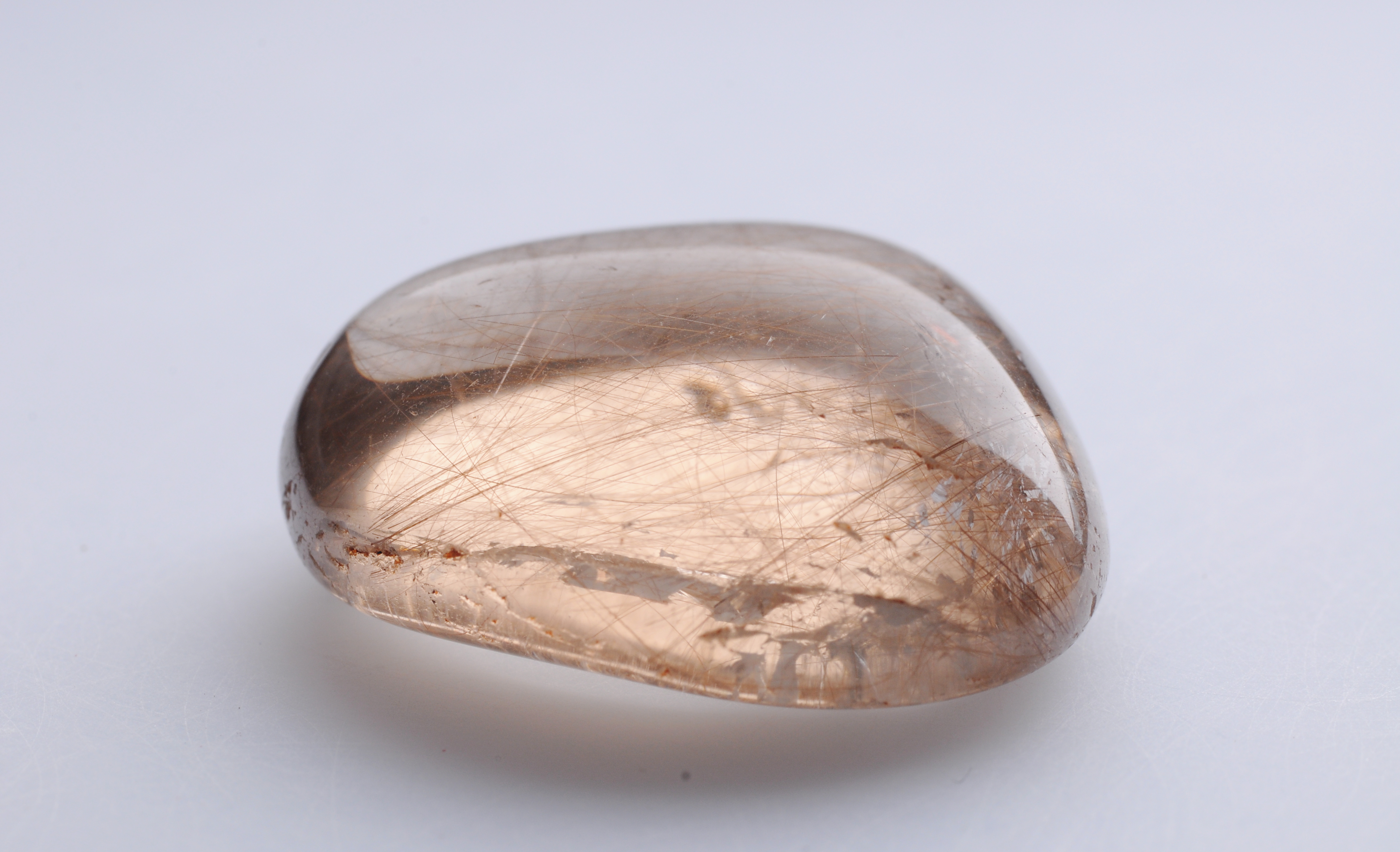 Rutile quartz polished