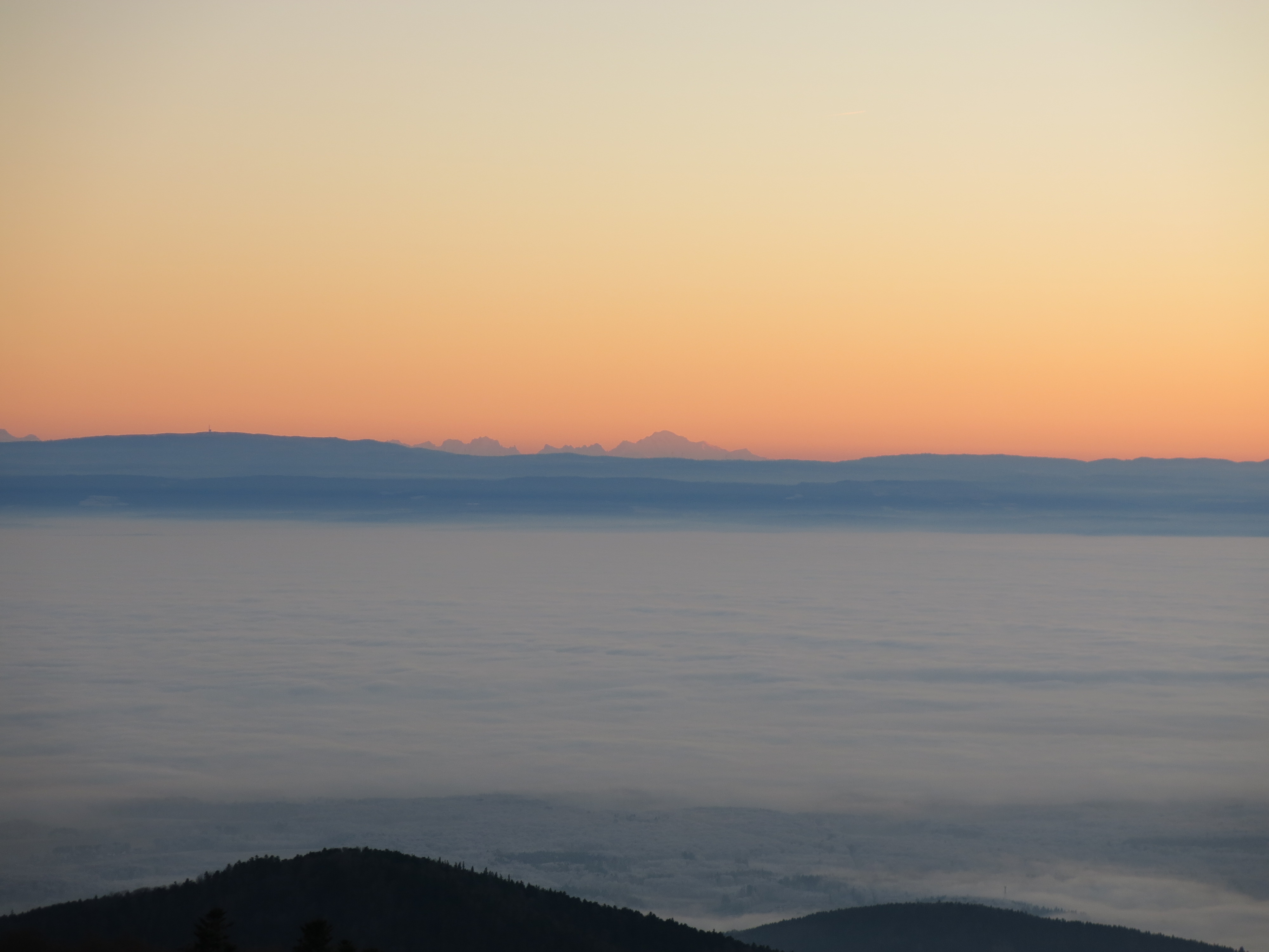 Mont Blanc from the Vosges