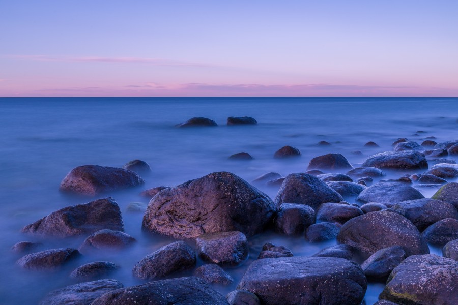 Abend an der Küste bei Lohme, Rügen, 170422, ako