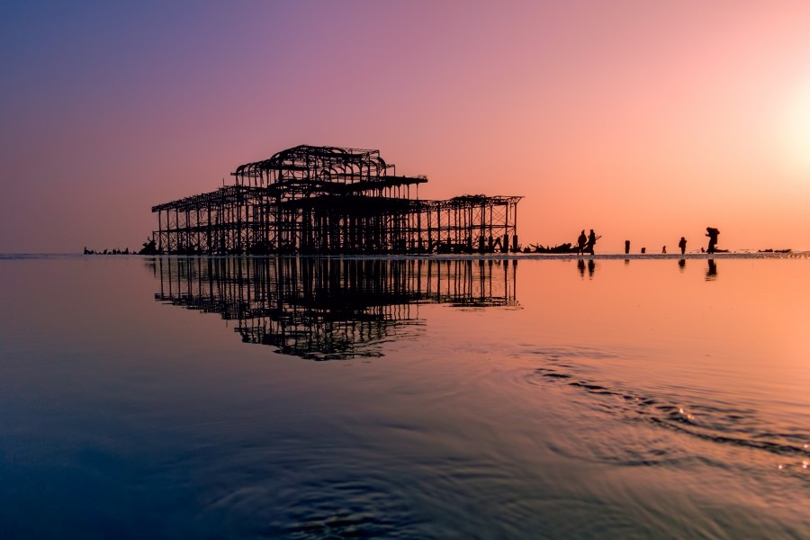 Brighton Pier before sunset (16692903318)