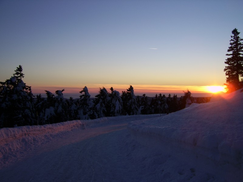 Brocken Sonnenuntergang