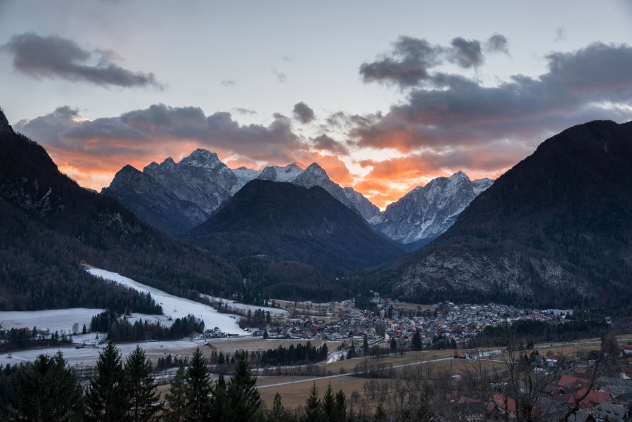 Mojstrana sunset