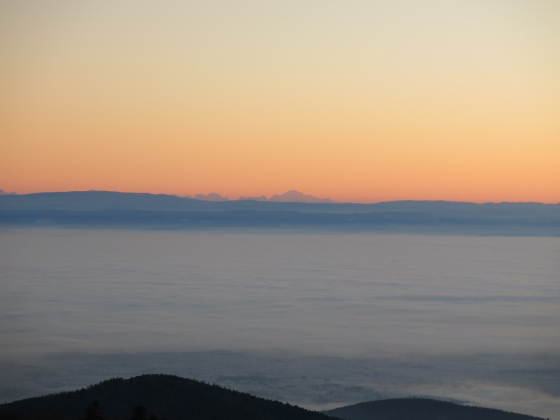 Mont Blanc from the Vosges