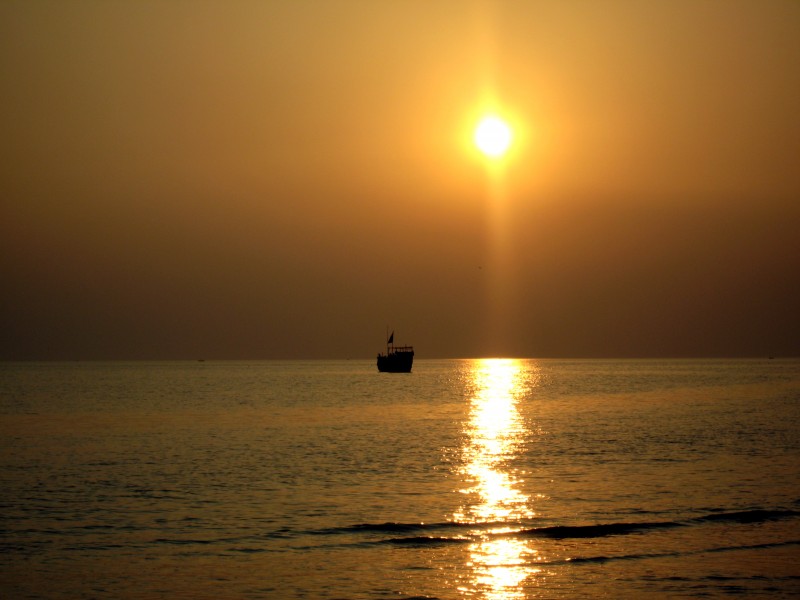 Sunset at KuaKata Beach