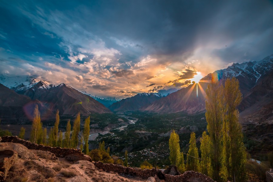 Sunset in Hunza Valley