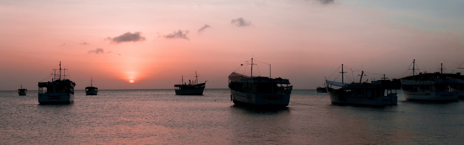 Sunset in Juan Griego bay
