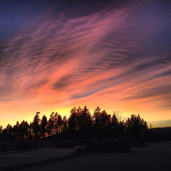 Sunset of Washington state