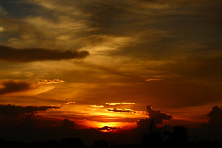 SUNSET SKIES LIKE A OIL PAINTED CANVAS