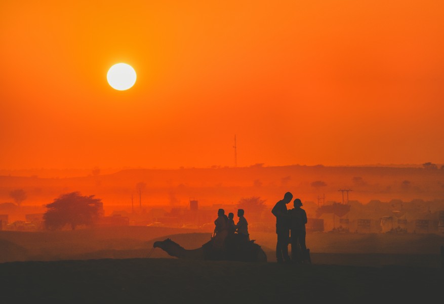 The golden hour on the earth's gold