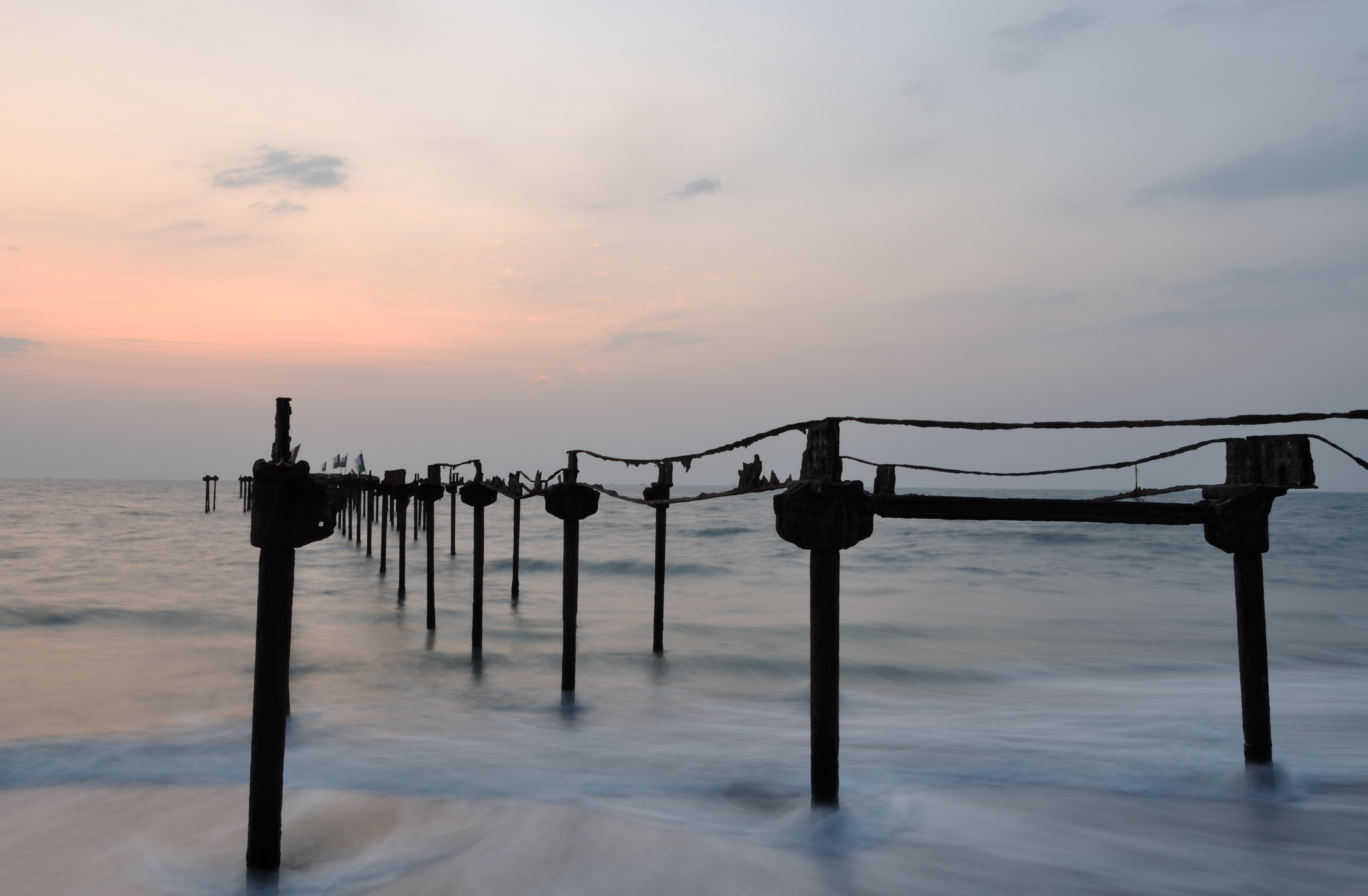 Ruined Bridge, Alleppy Beach