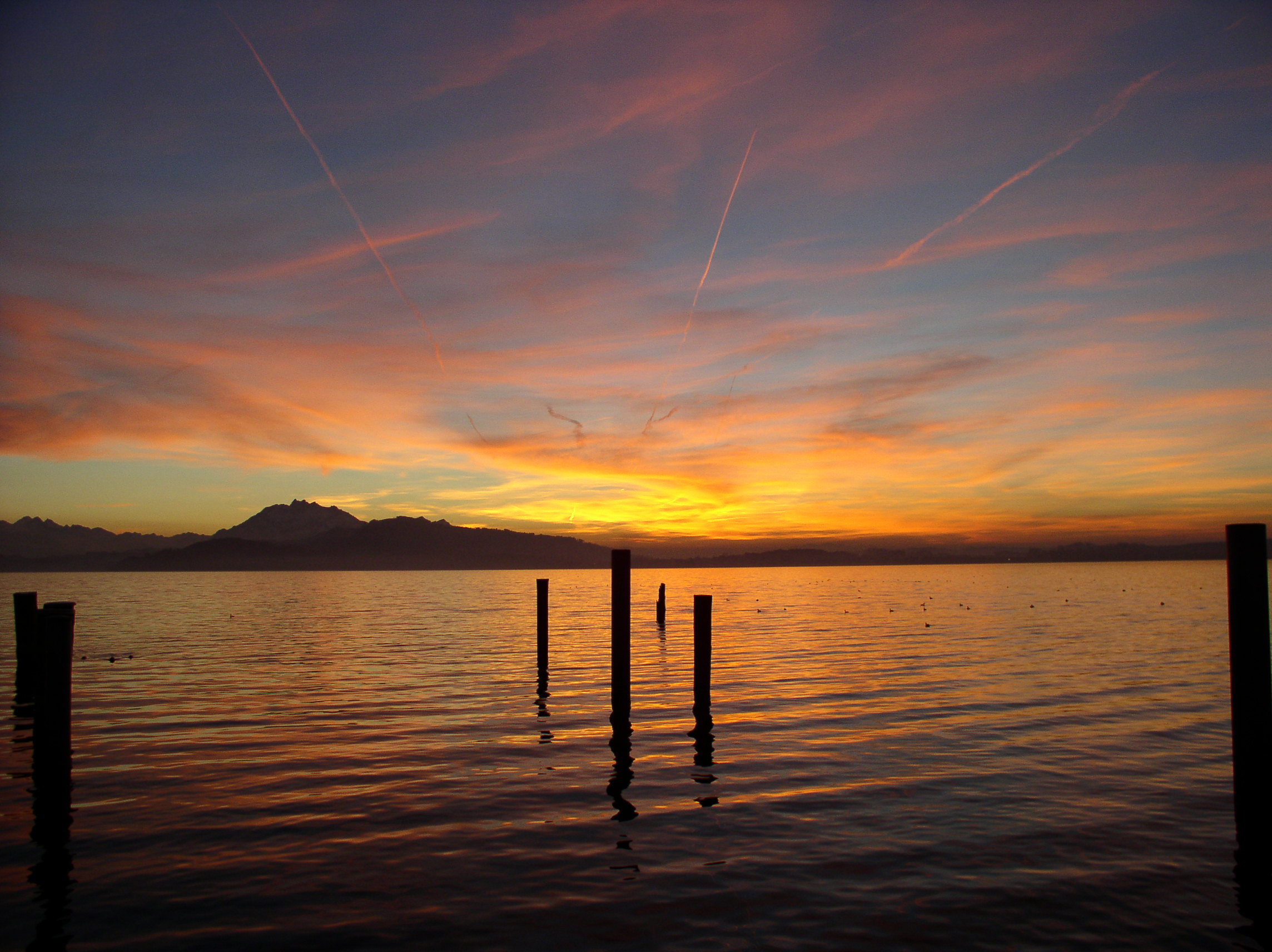 Sonnenuntergang Zug
