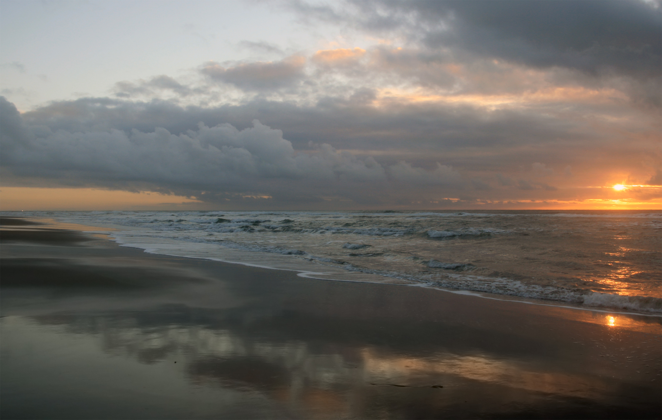 Sunset at Ocean Beach in San Francisco