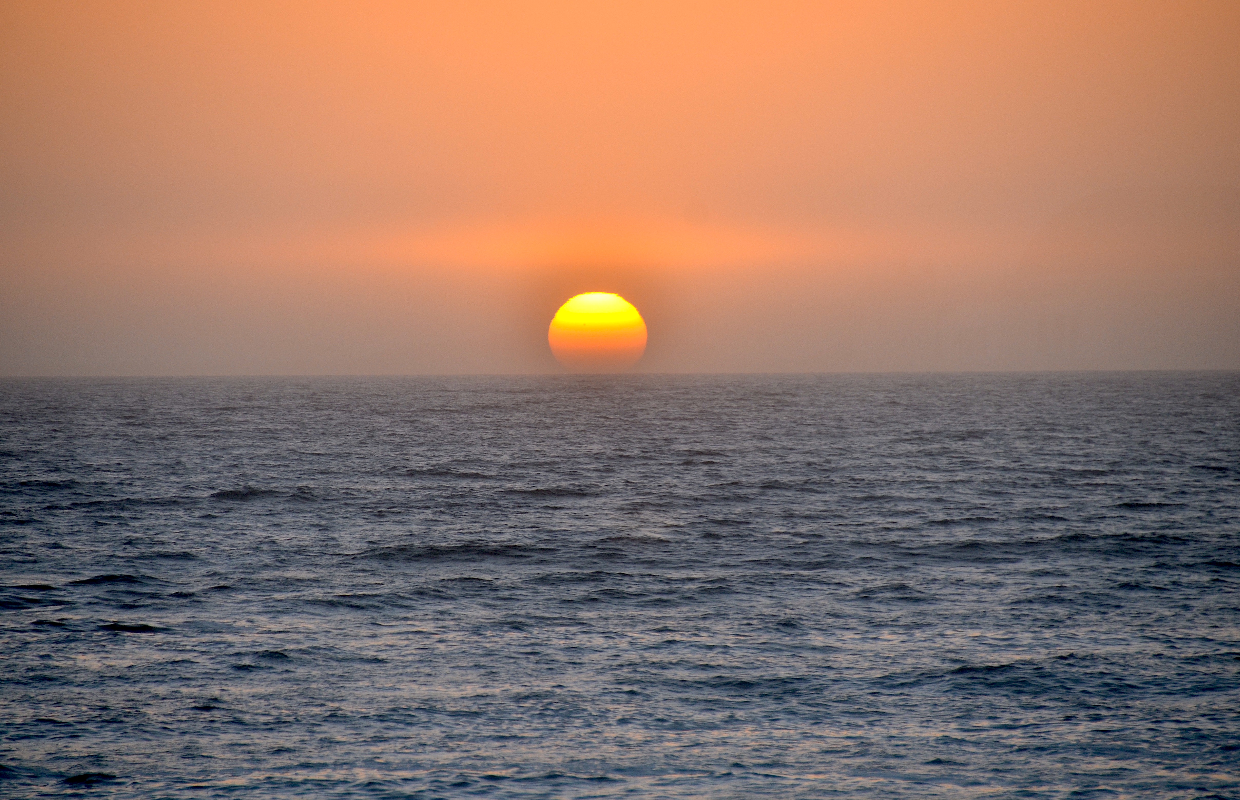 Sunset over the ocean (Namibia)