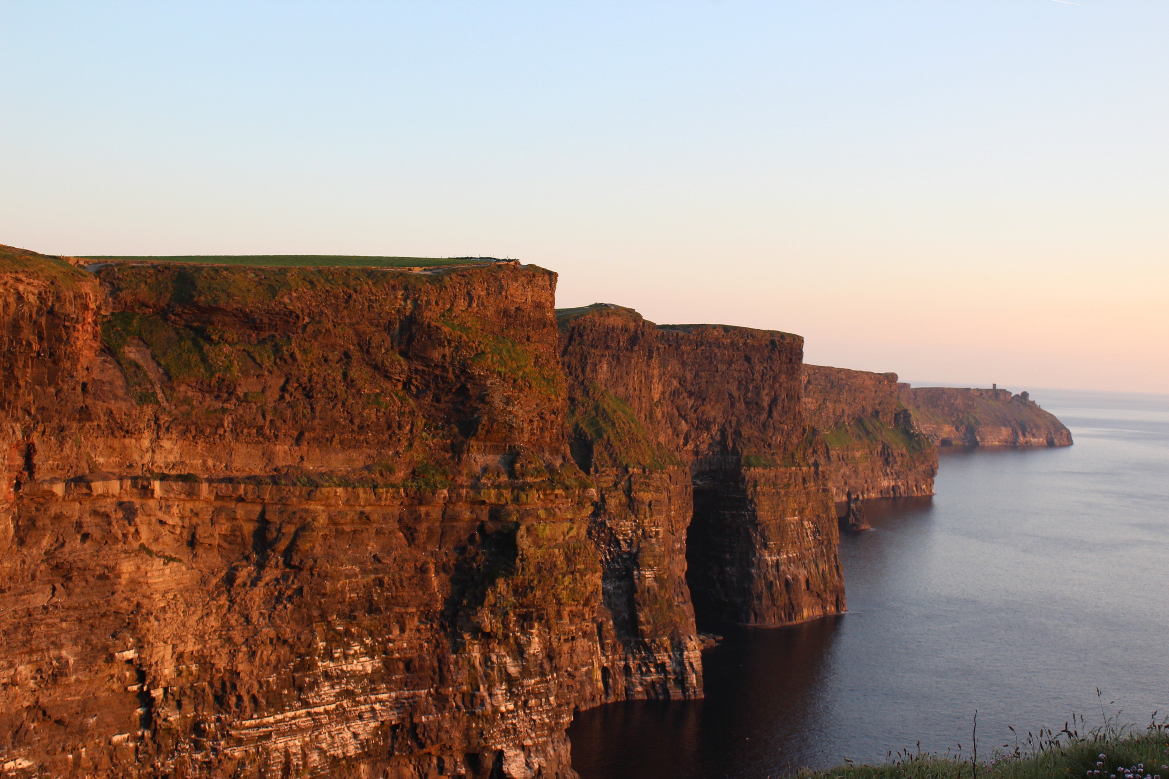 Cliffs of Moher, placid sea
