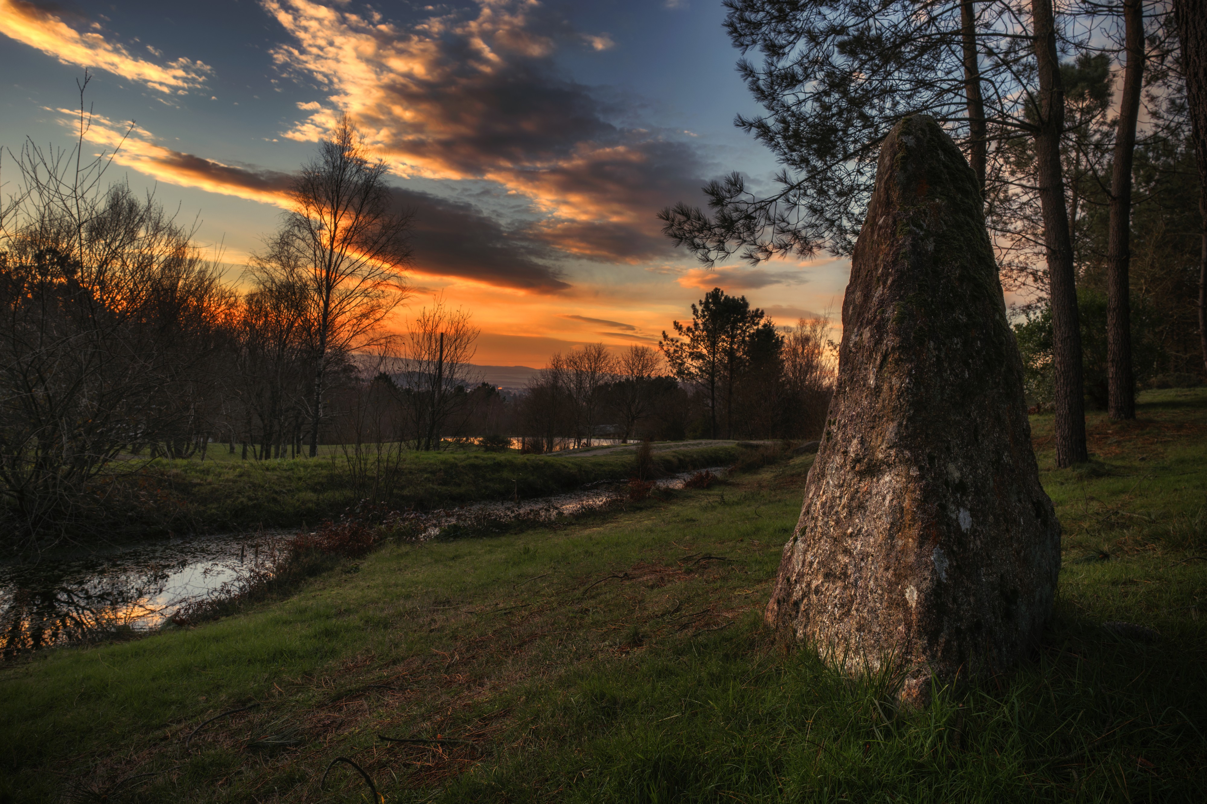 Sunset at Granxa do Xesto, Santiago de Compostela, Galicia