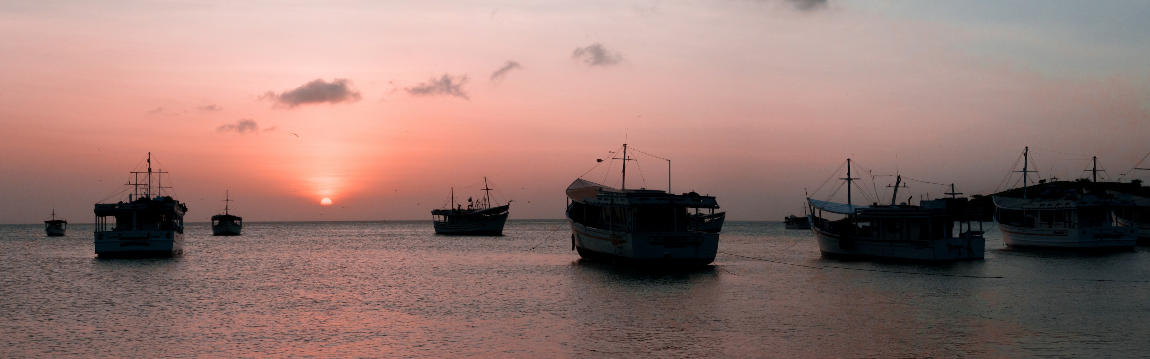 Sunset in Juan Griego bay