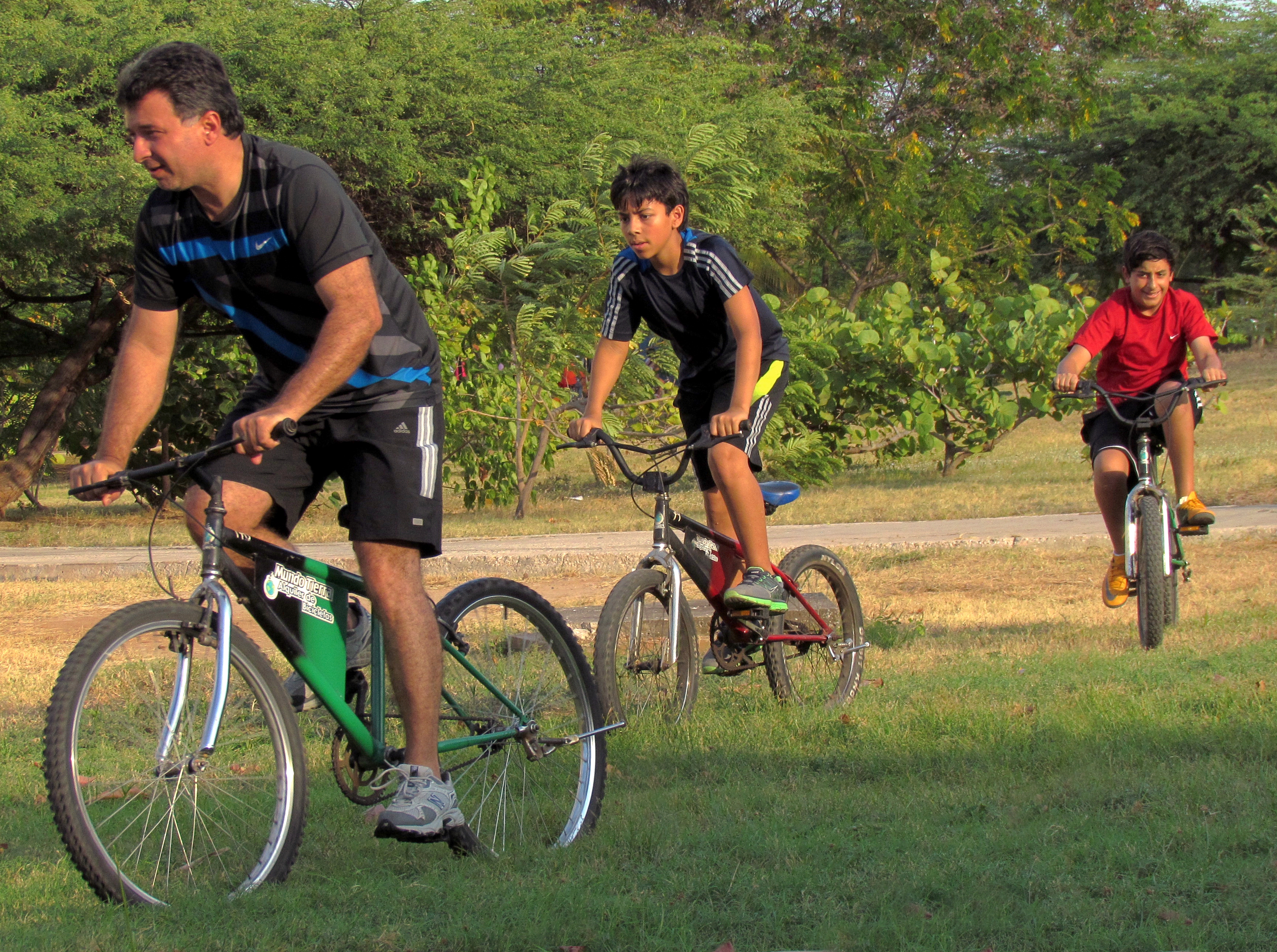 Bicicletas en el Paseo del Lago