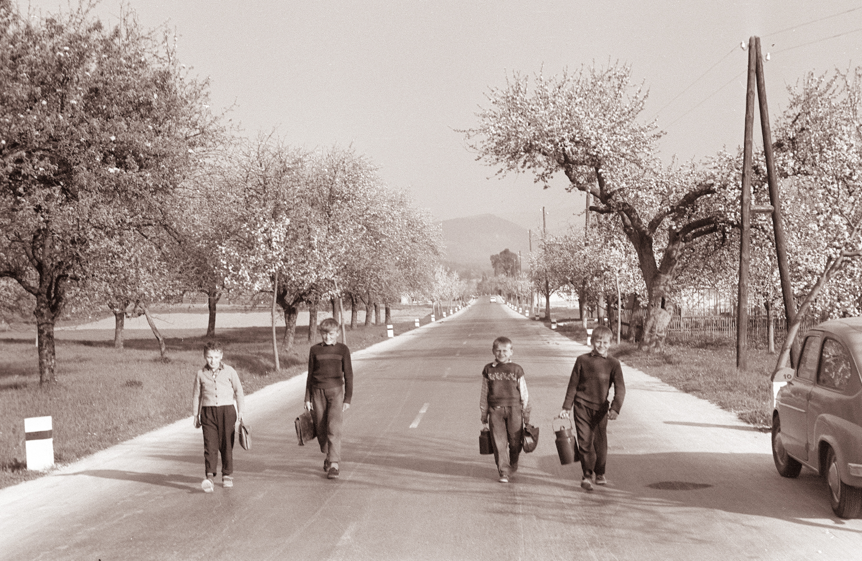 Otroci na poti v šolo 1961