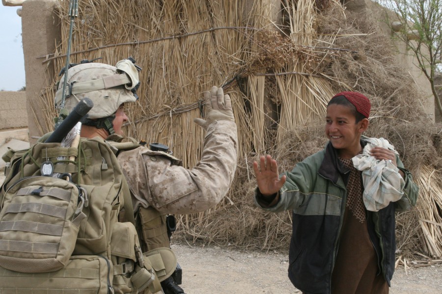 A push for peace, security, Marines, Afghan forces meet locals in Marjah, hear concerns DVIDS259209