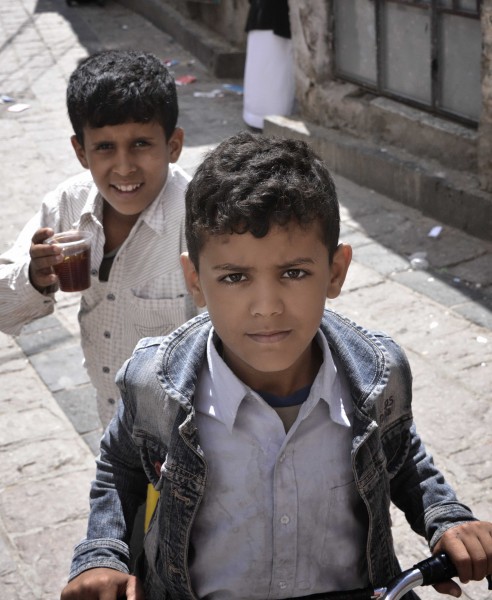 Boys in Taiz, Yemen (13078749853)