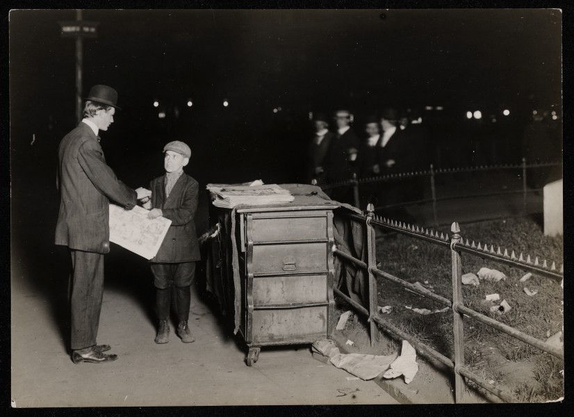 Child Labor in United States 1910 working night shift