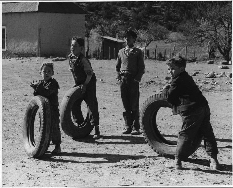 El Cerrito, San Miguel County, New Mexico. Recreation is confined to dances, trips to town, fishing . . . - NARA - 521231
