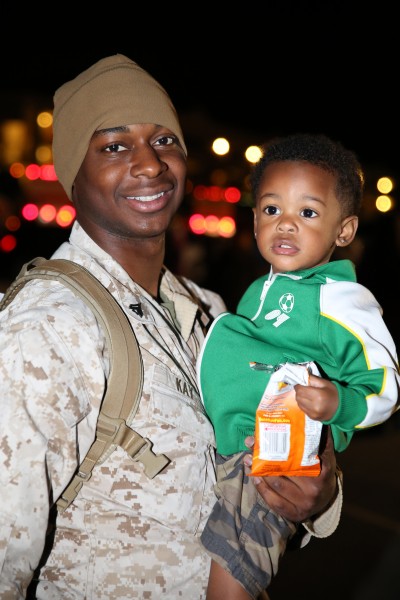 Integrated Task Force advance party Marines return to Camp Lejeune 150426-M-DU612-028