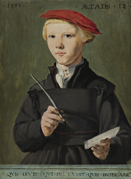 Jan van Scorel - Portrait of a Young Scholar - Google Art Project