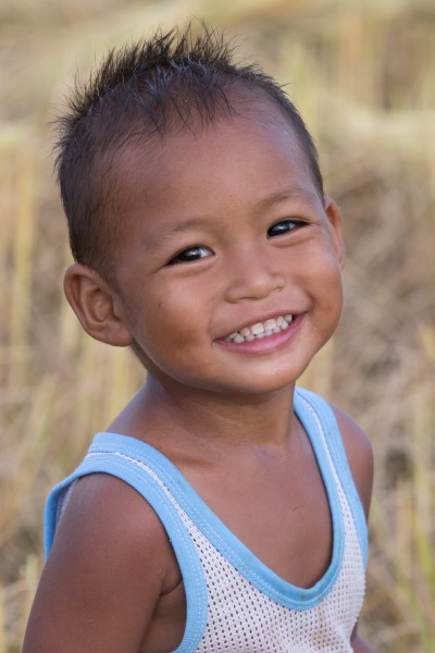 Smiling little boy of Laos