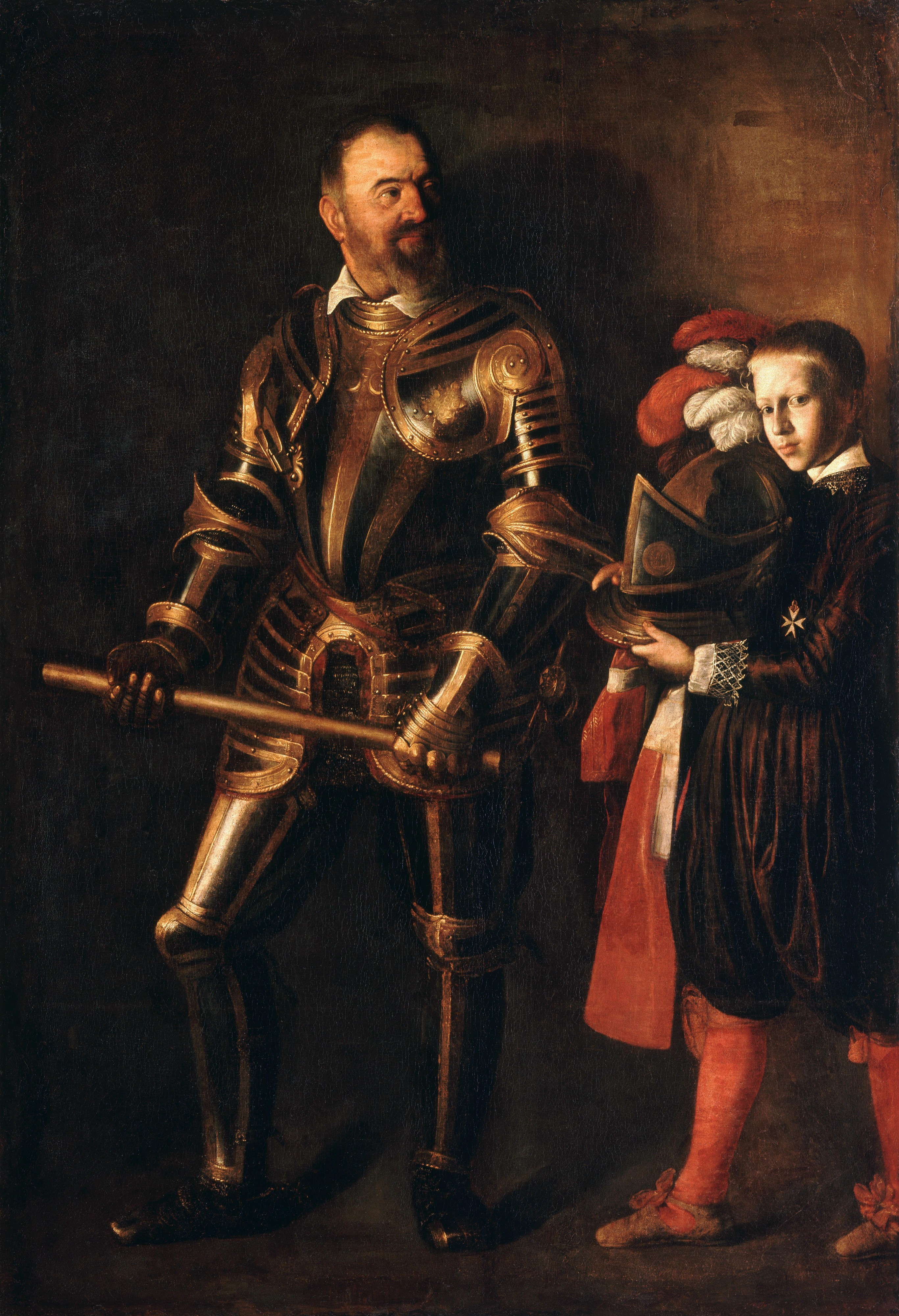 Portrait of Alof de Wignacourt and his Page-Caravaggio (1607-1608)