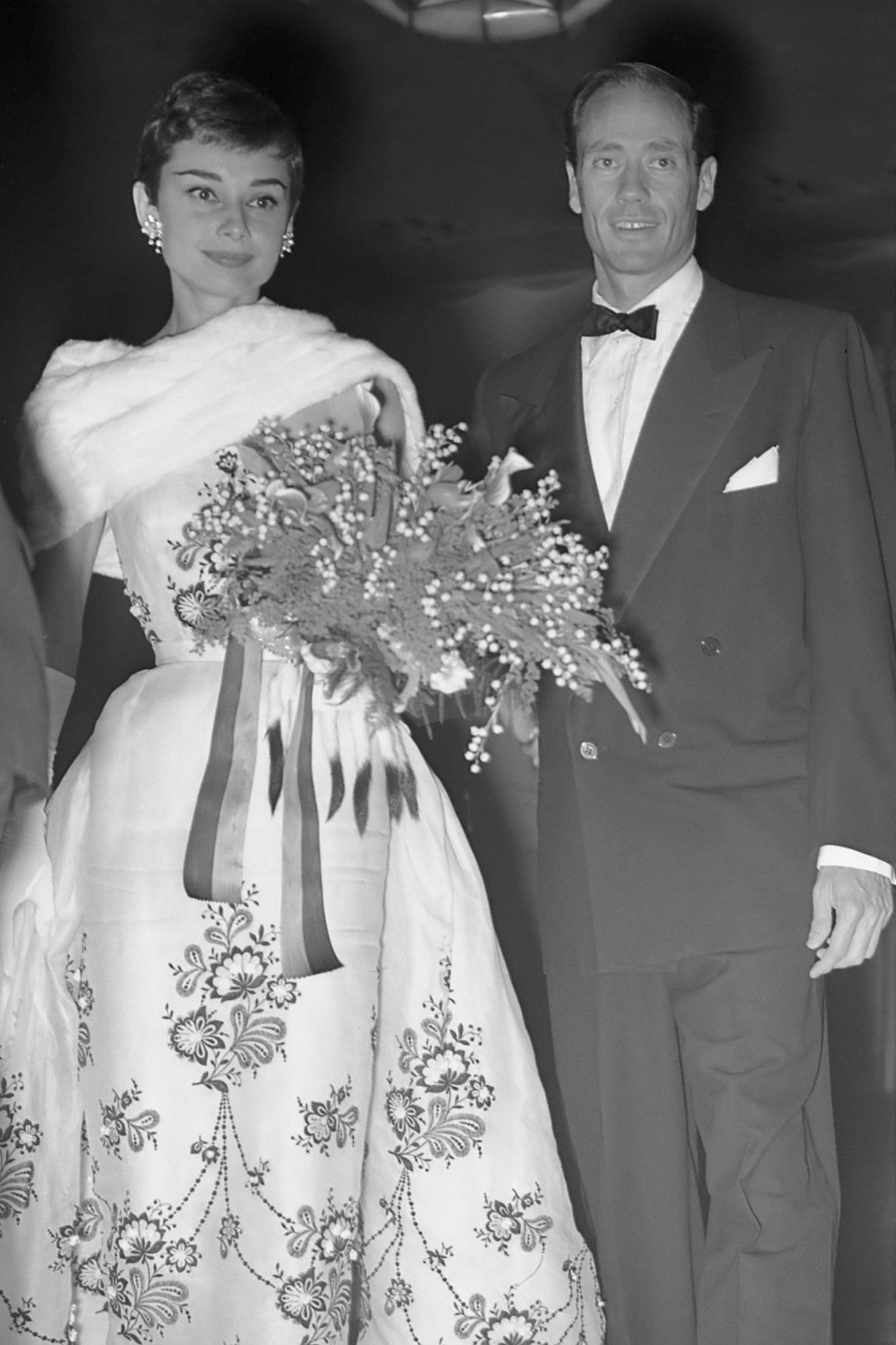 Audrey Hepburn en Mel Ferrer (1954)