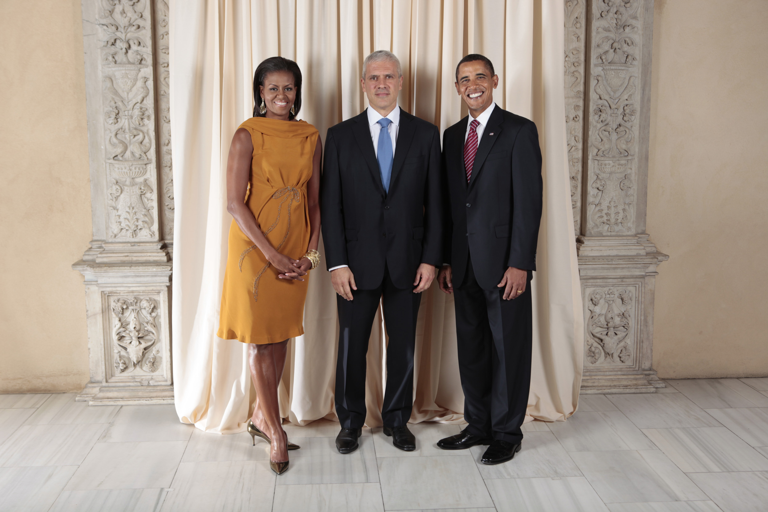 Boris Tadic with Obamas