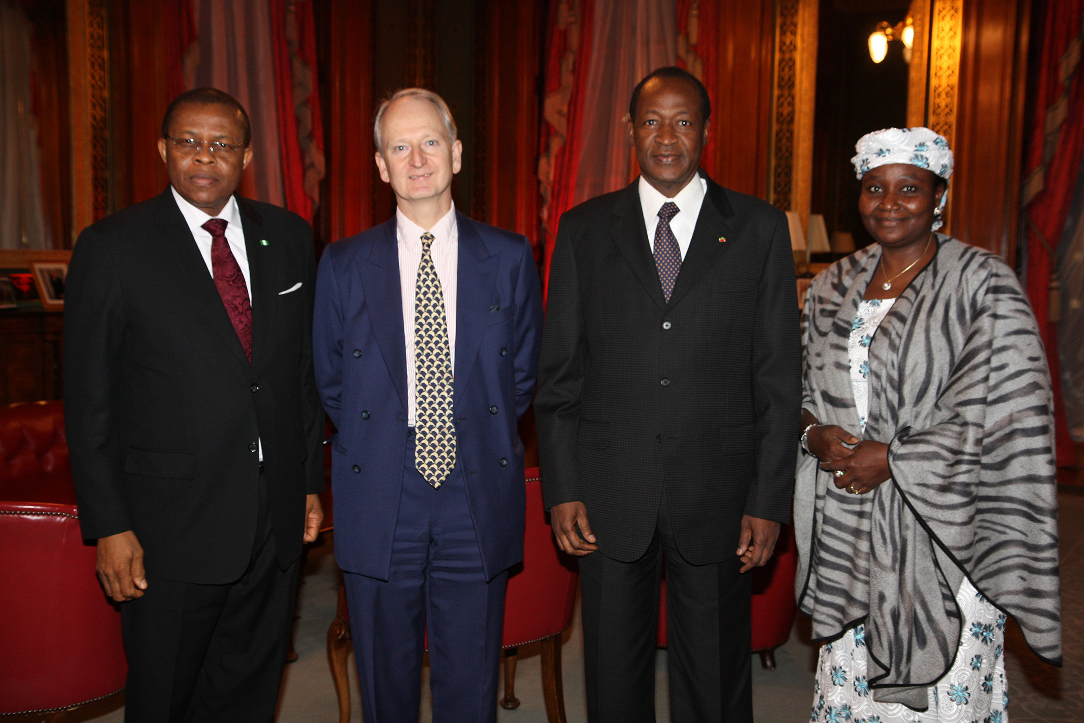 Henry Bellingham with President Compaoré, Salamatu Suleiman and Hemou Dedou (5363954437)