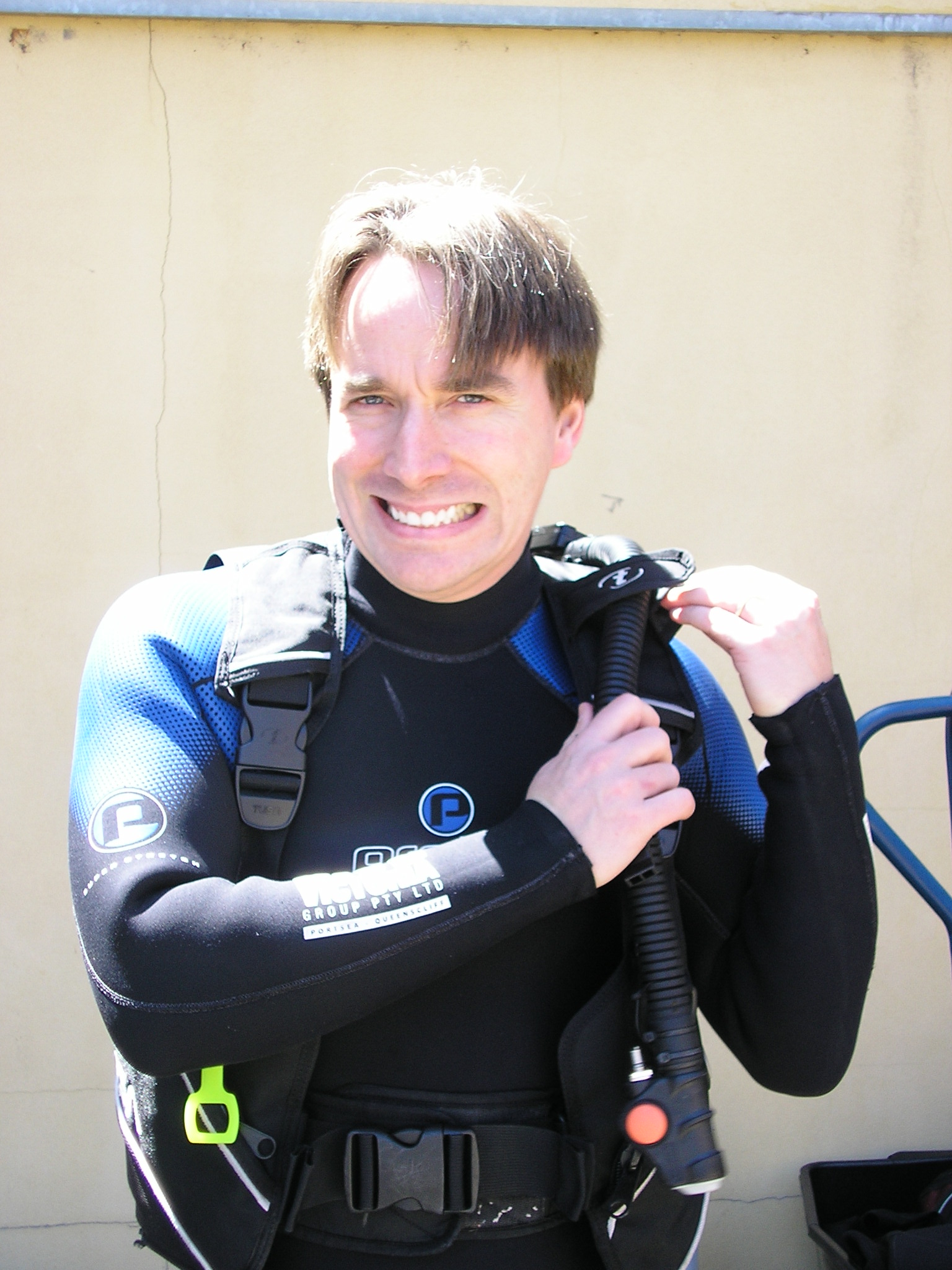 Linus in SCUBA gear