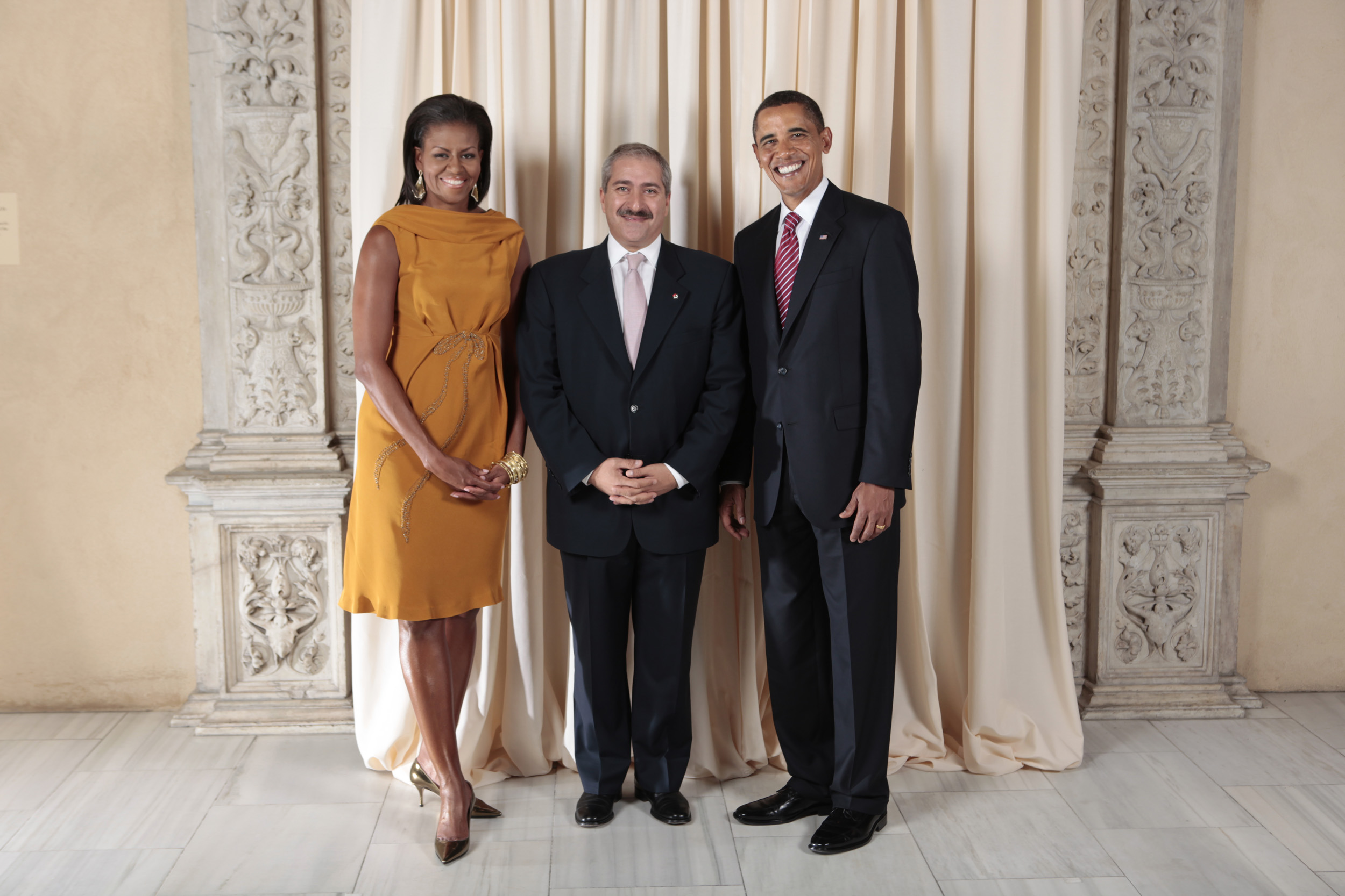 Nasser Judeh with Obamas