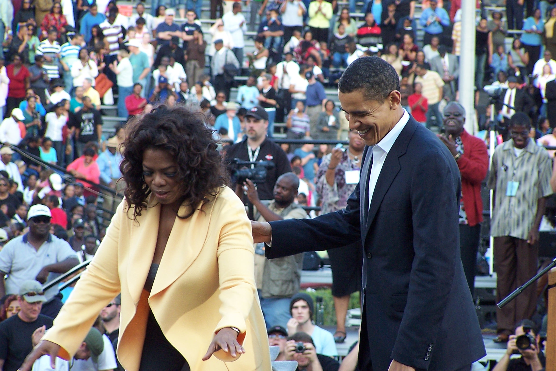 Oprah and Barack