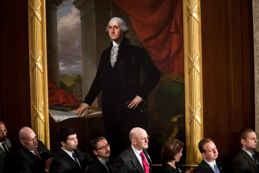 2011 State of the Union audience GW painting
