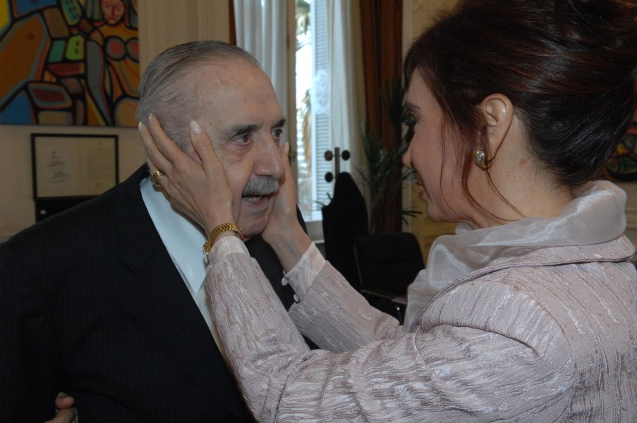 Alfonsín y Cristina