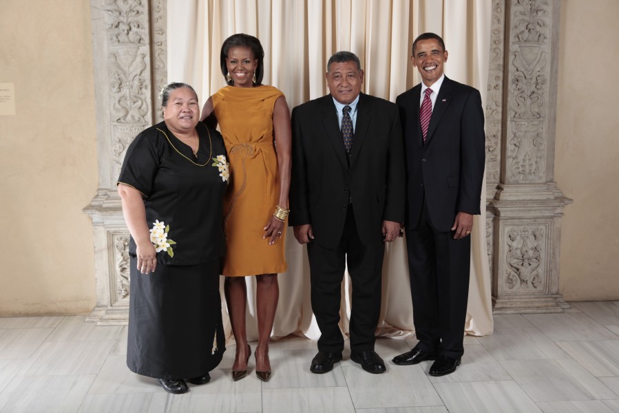 Apisai Ielemia with Obamas