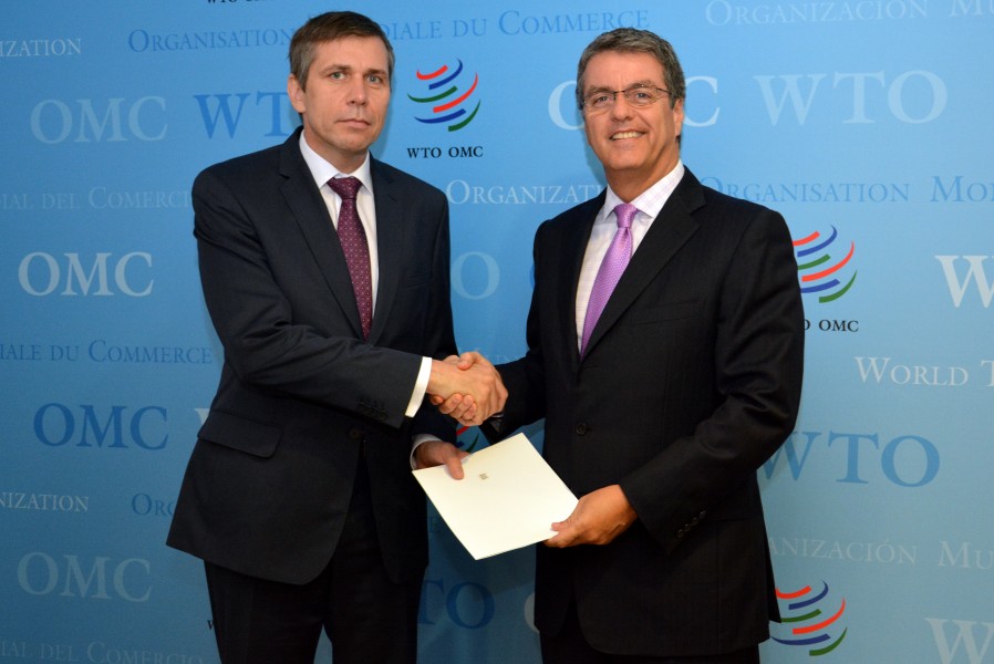 Estonian Ambassador to WTO Andre Pung presented his credentials (20438265214)