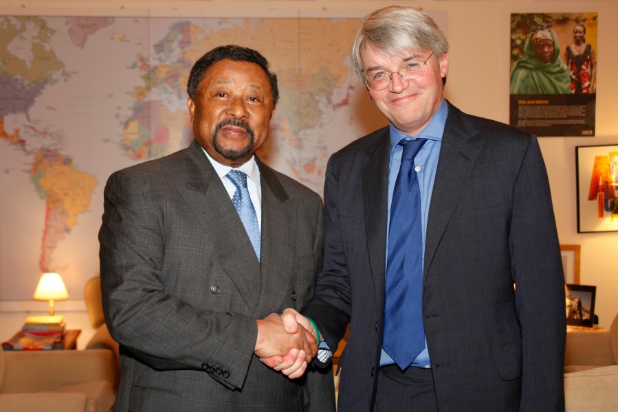 International Development Secretary Andrew Mitchell meets with Jean Ping, Chair of the African Union