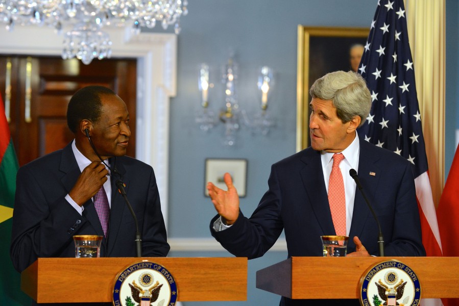 John Kerry with Blaise Compaoré 2014 2