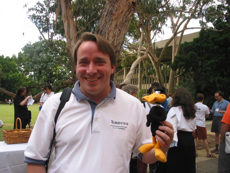 Linus Torvalds, 2002, Australian Linux conference