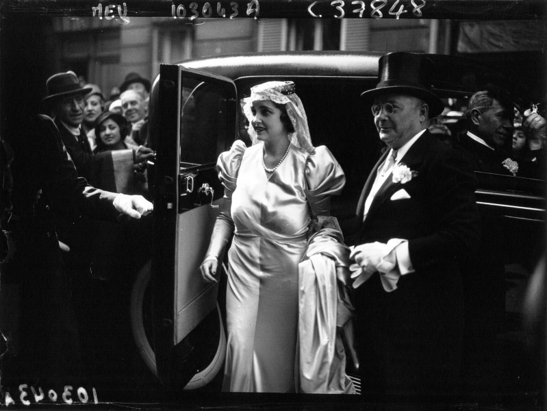Mariage du Prince Mdivani. Agence Meurisse. 1933