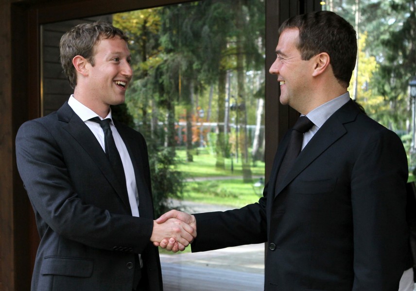 Medvedev and Zuckerberg October 2012-2