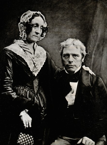 Michael Faraday and Mrs M. Faraday (?). Photograph by Henry Wellcome V0026351