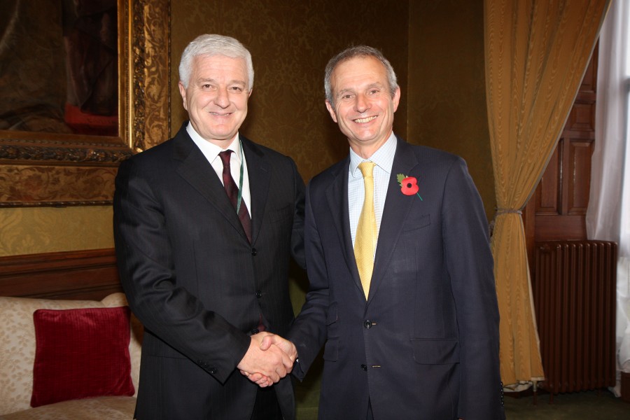 Minister for Europe David Lidington meeting Duško Marković, Montenegro Deputy Prime Minister for Political System, Foreign and Interior Policy in London, 11 November 2014. (15579948567)
