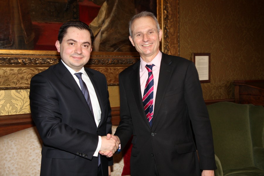 Minister for Europe David Lidington meeting Konrad Pawlik, Polish Deputy Foreign Minister in London, 26 January 2015. (16370929821)